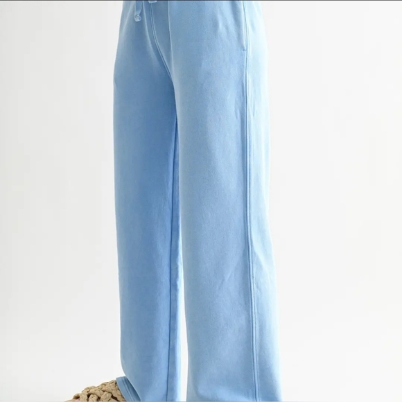 Mineral Wash Luxe Wide-Leg Sweatpants - Picture 2 of 4